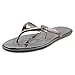 MICHAEL Michael Kors Women's Emory Flip Flop Gunmetal Metallic Sandal 8 M