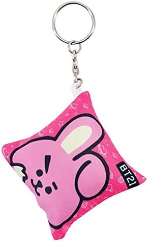 aixingwuzi Wonderful KPOP BTS BLACKPINK GOT7 EXO TWICE SEVENTEEN Throw Pillows Keychain Photo Mini Cushion Key Chain Keychain ( COOKY)