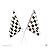 New ! 24 Party Favors RACING Nascar Race Car MINI Black White CHECKERED FLAGS