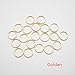 80 Pieces Hair Clip Rings Decorations, Braid Hair Loop Headband Accessories, Gold/Sliver