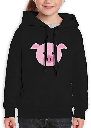 JJLS Pink Pig Unisex Kid 3d Printed Pullover Hooded Sweatshirts Hoodies