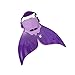 Tendol Mermaid Swimming Fin, with new strong adjustable strap. (Purple)