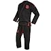 Sanabul Essential BJJ Gi for Men Brazilian Jiu Jitsu Gi Lightweight Preshrunk Fabric for Jiu-Jitsu Training & Competition - Black, A3