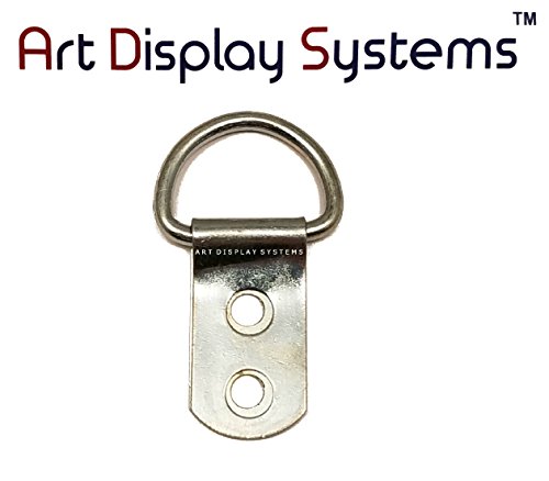 ADS 2 Hole Heavy Duty ZP D-Ring Hanger – No Screws – 50 Pack by ART DISPLAY SYSTEMS