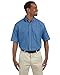 Harriton Men's 6.5 oz. Short-Sleeve Denim Shirt XL LIGHT DENIM