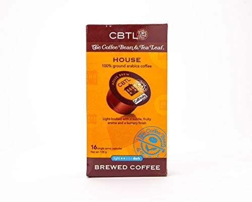 CBTL House Brew Coffee Capsules By The Coffee Bean & Tea Leaf, 16-Count, 128 grams