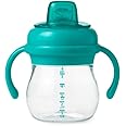 OXO Tot Transitions Soft Spout Sippy Cup with Removable Handles, Teal, 6 Ounce