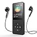 AGPTEK MP3 Player 8GB Bluetooth, Upgraded A02T Sport Music Player with FM Radio, Voice Recorder, Up to 128GB, Black for Kids Adult