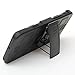 TQHH Full-Body Rugged Holster Case ，TPU+PC Double Protection Case Shockproof Cover with 360 Degree Rotating Ring for Samsung Galaxy J4 2018(Black)
