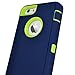 MAXCURY for iPhone 6S Plus Case, Shockproo Case for Men &Boy, Dropproof & Dust-Proof Built-in Screen Protector Protective Phone Case Cover for Apple iPhone 6 Plus 5.5 inch(Navy/Lime)