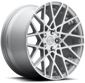 ROTI 4 R110 BLQ 18x8.5 5x100 +35mm Silver/Machined Wheels Rims 18" Inch