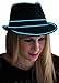 NEON NIGHTLIFE Light Up Fedora, Large, Blue