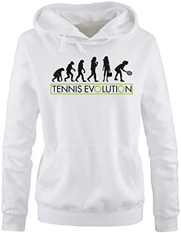 Comedy Shirts - Tennis Evolution II - Women Hoodie - Size S-XL
