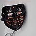atimier Halloween Mask LED Light up Mask for Festival Cosplay Halloween Costume(Orange Light)