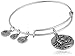 Alex and Ani Laughing Buddha Expandable Rafaelian Silver Bangle Bracelet