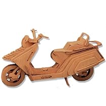 3-D Wooden Puzzle - Luxury Motorcycle -Affordable Gift for your Little One! Item #DCHI-WPZ-P021