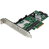 StarTech.com 2 Port PCI Express 2.0 SATA III 6Gbps RAID Controller Card w/ 2 mSATA Slots &amp; HyperDuo SSD Tiering - PCIe SATA 3 Controller