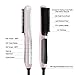 KINGDOMCARES Hair Straightening Brush Hair Straightener Silky Frizz-free Portable Ceramic Heating Straightening Irons Brush Anti Scald, Static Detangling Hot-Air Electric Hair Brush Pink