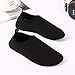 EQUICK Water Sports Shoes Barefoot Quick-Dry Aqua Socks Slip-on for Men Women Kids,CL1801,Black,38.39