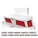Soundance Wireless FM Radio Bluetooth Speaker Alarm Clock: Portable Radio Speaker with Digital LED USB Rechargeable for Office Desk Home Bedroom Bedside Desktop Computer, SDY019 White