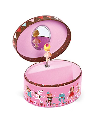 Janod Petrushka Oval Musical Jewelry Box