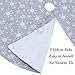 S-DEAL 48 Inches Christmas Tree Skirt Double Layers Grey and White Snow Carpet for Party Holiday Decorations Xmas Ornaments