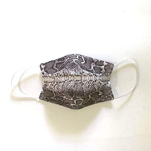 Python Snake Skin Face Mask Washable Face Covering Made in USA Cotton Cloth