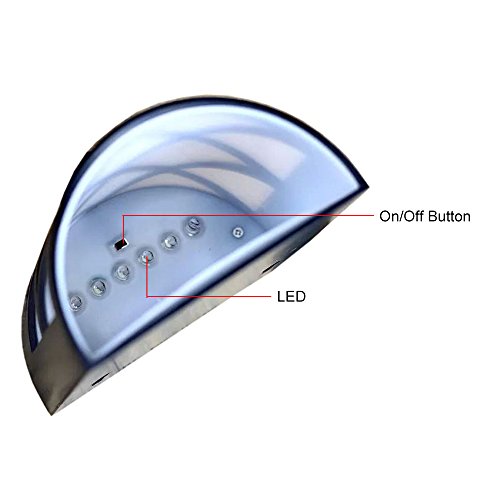 RedSun 6 Pack Retro 6 LED Solar Powered Outdoor Path Light Yard Fence Gutter Garden Wall Lamp