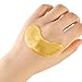 24K Gold Eye Pads 30 Pairs Crystal Gel Collagen Eye Mask For Anti-Aging & Moisturizing, Reducing Dark Circles, Puffiness (Free)