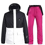 Winter Women's Stitching Snow Ski Jacket Warm