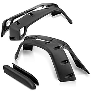 Amazon.com: 6PC For 97-06 Jeep Wrangler TJ 7" Wide Black ...