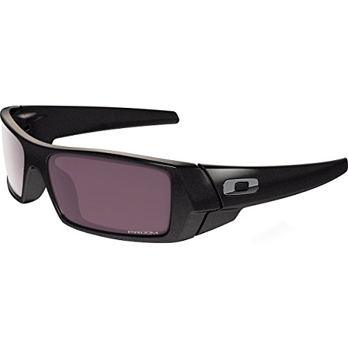 Oakley Gascan Polarized Iridium Rectangular Sunglasses, Granite, 60 mm