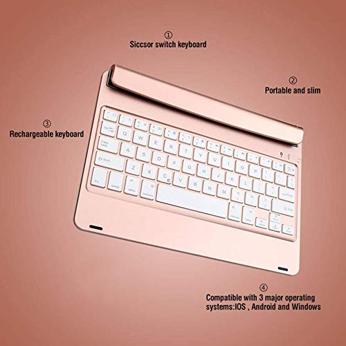 UNOKS Ultra-Slim Removable Wireless Bluetooth Keyboard,Strong Magnetic Absorption,Huawei Mediapad M210 Inch Flat Bluetooth Holster - Thumbnail 5