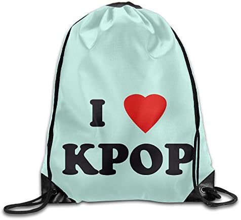 I Love K-POP Heart Youth Canvas Bag