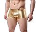 TESOON Mens Imitation Leather Underwear Sexs Boxer Briefs S-2XL