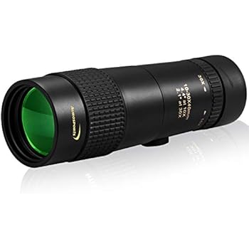 Aurosports 10-30x40 Zoom Monocular with Bak4 Prism Dual Focus High Power Compact Waterproof Telescope Fit Adults for Hiking Hunting Camping Bird Watching Best Gifts for Men