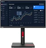 Lenovo T22i-30 21.5 Inch FHD Monitor HDMI DP VGA IPS 99% sRGB Ergonomic Stand view 3