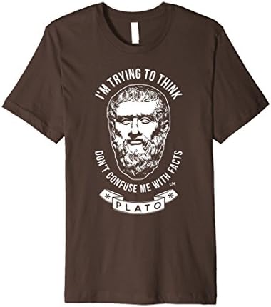 Men's Calvin Mira T shirt xl Plato t shirt I'm trying to think Medium Brown