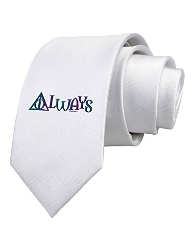 TooLoud Always Magic Symbol Printed White Neck Tie