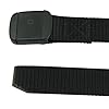 Rockway-Unisex-Nylon-Designer-Belts-with-Pom-Plastic-Buckle-Prevent-Allergy-Water-Resistant-Fishing-Belt-Black