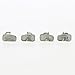 80 pieces of Orthodontic Roth 0.022 Tubes Dental First Molar Bonding Single Tubes non convertible Buccal Tubes 20 Sets Number Marked