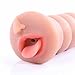 SSCZX Male Masturbator Realistic Mouth Blow Job Stroker Oral Sex Toys Vagina Pocket Pussy with Deep Throat and Tongue for Masturbation
