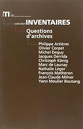 Questions d'archives