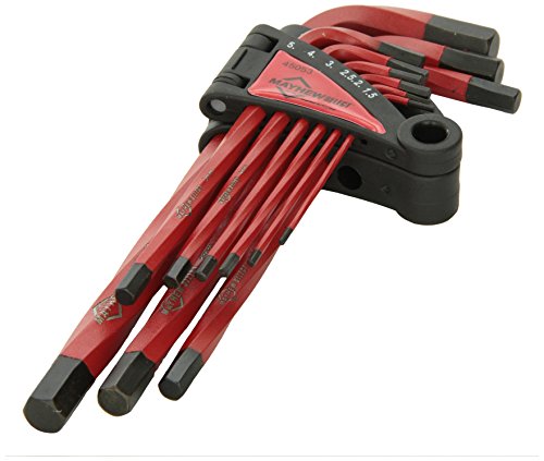 Mayhew select 45053 metric twisted hex key set, 9-piece