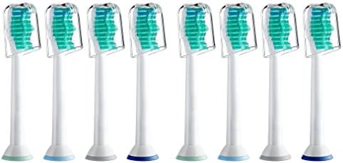 Electric Toothbrush Replacement Head compatible for Philips Sonicare Diamond Clean, FlexCare, EasyWhite and more, (8 Pack)