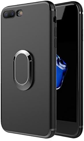 iPhone 8 plus Case /iPhone 7 plus Case Ultra-thin magnet Finger Buckle for Apple iPhone 8 Cover Anti Scratch -Shock absorbing for Apple 5.5" iPhone 7 /iPhone 8 eaLAB (black)