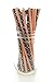 Halloween Skeleton Straws, Skull & Crossbones Straws (50 Pack) - Halloween Party Supplies, Pumpkin Orange Chevron & Black Skulls Straws, Halloween Pirate Table Decor