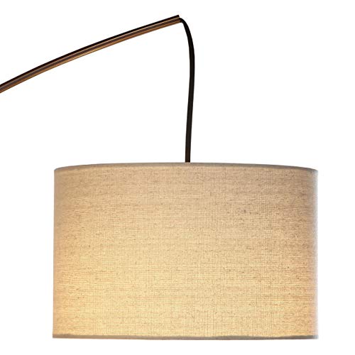 Brightech Trilage Arc Floor Lamp w/Marble Base - 3 Lights Hanging Over the Couch from Behind - Multi - //medicalbooks.filipinodoctors.org