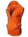 H2H Mens Active Casual Fashion Lightweight Sleeveless Zip-up Vest Tank Hoodies