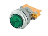Alpinetech PLN-30 30mm 24V AC/DC LED Pilot Indicator Light (Green)